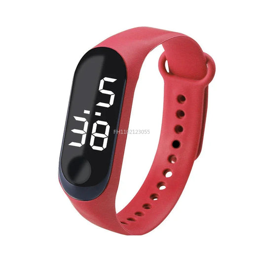Led relógio digital masculino feminino casual moda esporte meninas pulseira meninos relógios eletrônico silicone relógio de pulso para crianças