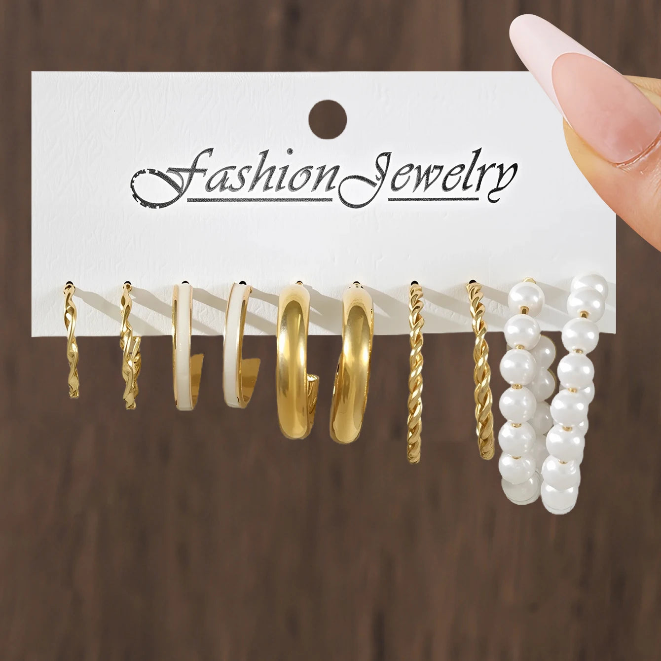 Conjunto de brincos geométricos quadrados e gota de água de metal mais vendido transfronteiriço da UE e dos EUA - Brincos de argola de alta qualidade para mulheres