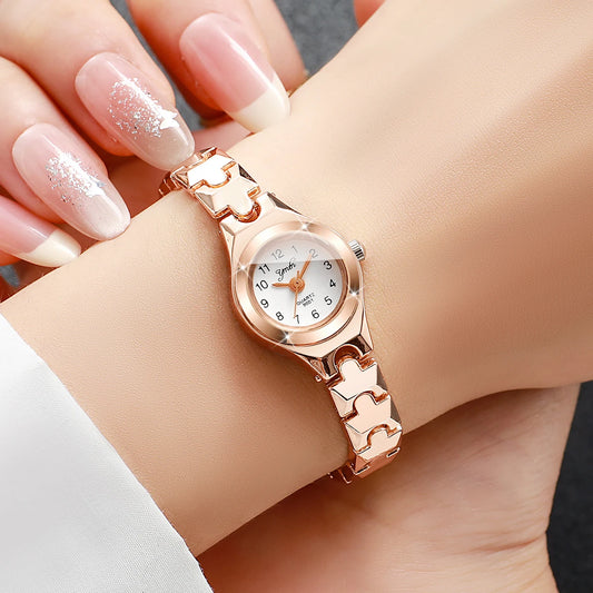 Elegante pequeno mostrador árabe relógios femininos pulseira fina senhoras relógio de pulso de quartzo reloj mujer meninas relógio presente (sem caixa)