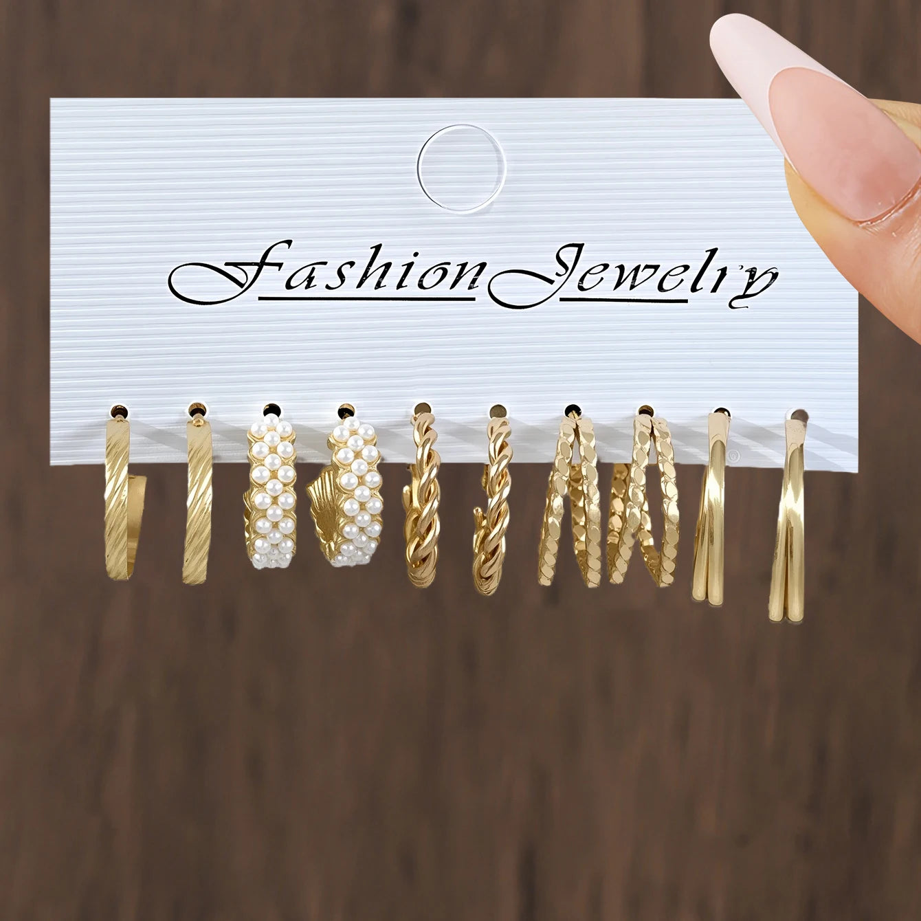 Conjunto de brincos geométricos quadrados e gota de água de metal mais vendido transfronteiriço da UE e dos EUA - Brincos de argola de alta qualidade para mulheres