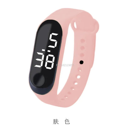 Led relógio digital masculino feminino casual moda esporte meninas pulseira meninos relógios eletrônico silicone relógio de pulso para crianças