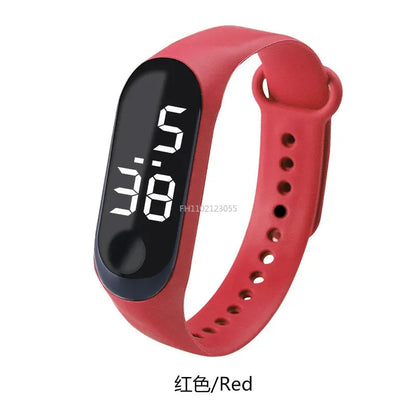 Led relógio digital masculino feminino casual moda esporte meninas pulseira meninos relógios eletrônico silicone relógio de pulso para crianças