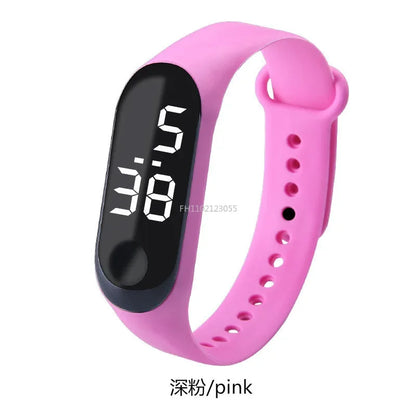 Led relógio digital masculino feminino casual moda esporte meninas pulseira meninos relógios eletrônico silicone relógio de pulso para crianças