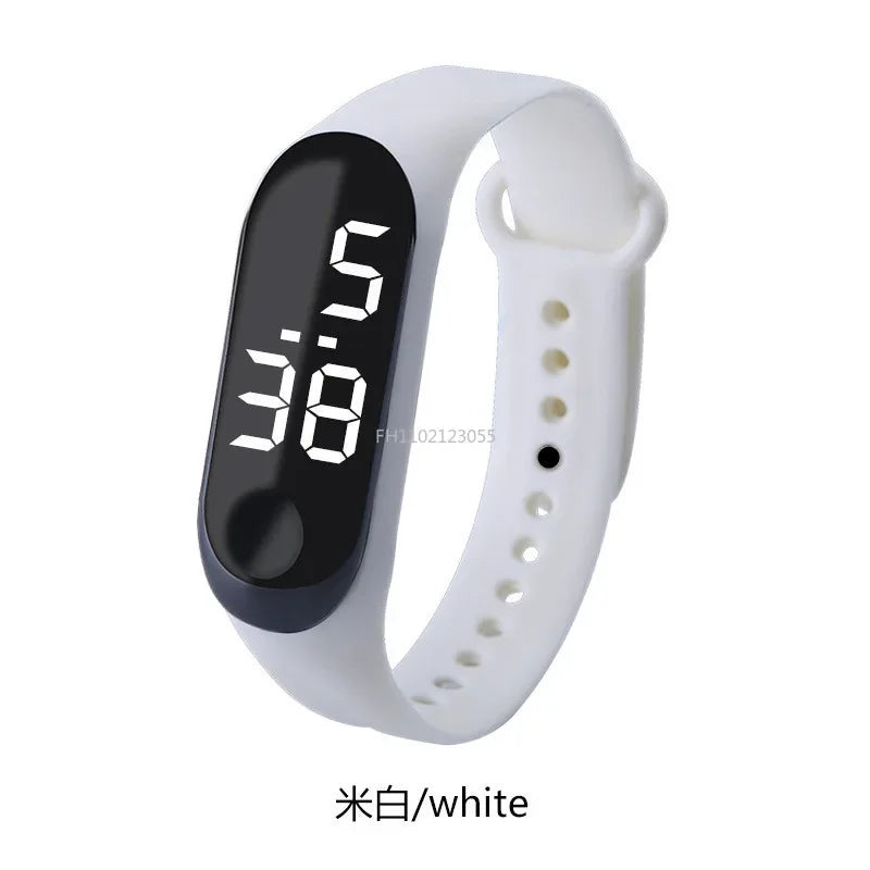 Led relógio digital masculino feminino casual moda esporte meninas pulseira meninos relógios eletrônico silicone relógio de pulso para crianças