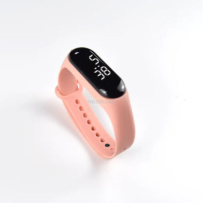 Led relógio digital masculino feminino casual moda esporte meninas pulseira meninos relógios eletrônico silicone relógio de pulso para crianças