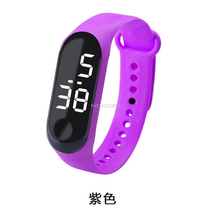 Led relógio digital masculino feminino casual moda esporte meninas pulseira meninos relógios eletrônico silicone relógio de pulso para crianças