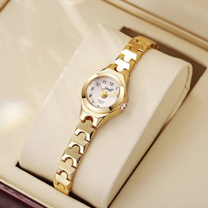 Mulheres elegantes relógios rosa ouro luxo pulseira de aço senhoras relógios de pulso feminino presentes relogio feminino reloj mujer