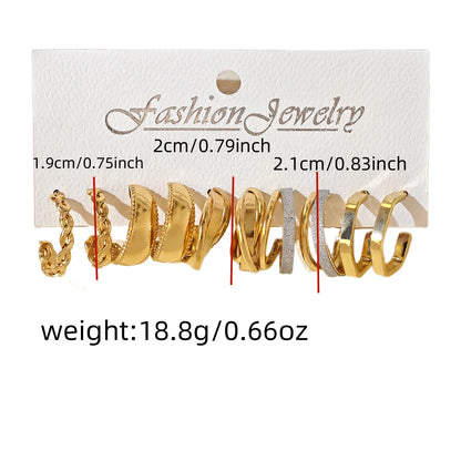 Conjunto de brincos geométricos quadrados e gota de água de metal mais vendido transfronteiriço da UE e dos EUA - Brincos de argola de alta qualidade para mulheres