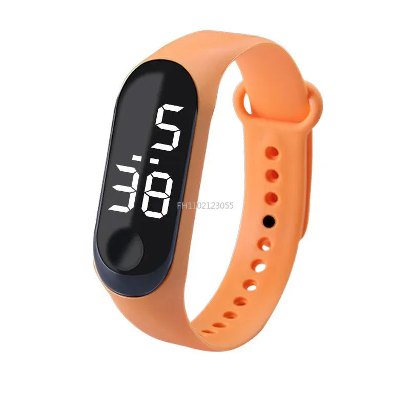 Led relógio digital masculino feminino casual moda esporte meninas pulseira meninos relógios eletrônico silicone relógio de pulso para crianças