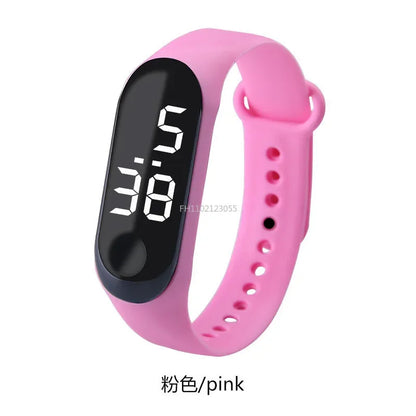 Led relógio digital masculino feminino casual moda esporte meninas pulseira meninos relógios eletrônico silicone relógio de pulso para crianças